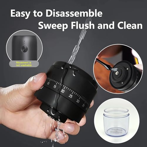 Portable Burr Coffee Grinder, Small Cordless Electric Bur Grinder, 40 Adjustable Settings, 1800mAh Coffee Bean Grinder with Conical Ceramic Burr, for Travel, Camping, Office, Espresso - Image 8