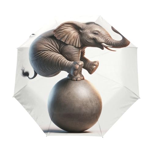 Parapluie éléphant automatique compact pour ne plus finir trempée