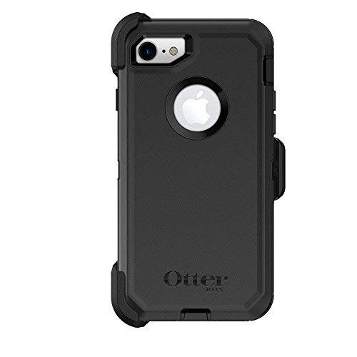 OtterBox Case & Holster for iPhone 7/8 Only (Not for Plus) -Defender Series, Black