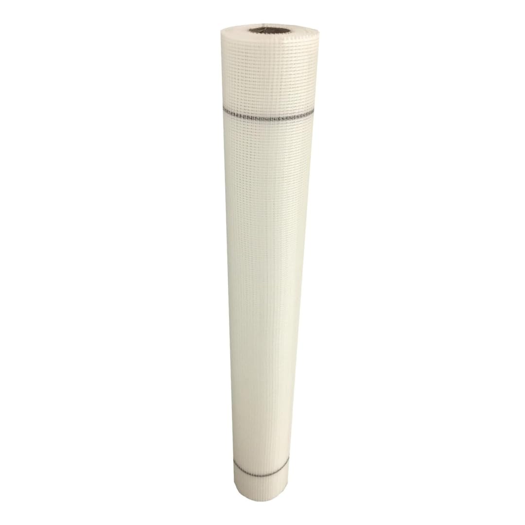 EINSIDE Malla de fibra de vidrio para yeso, Ligera y blanca para reparaciones, Rollo de 50 metros, 75 g/m² | Red para afeitados finos