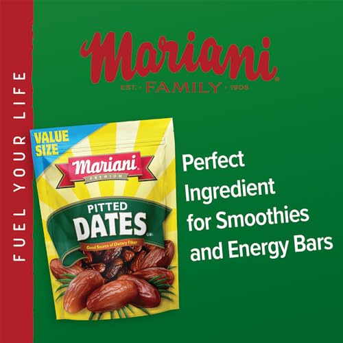 Mariani Pitted Dates, 32 oz - Resealable Bag, High Fiber, No Sugar Added