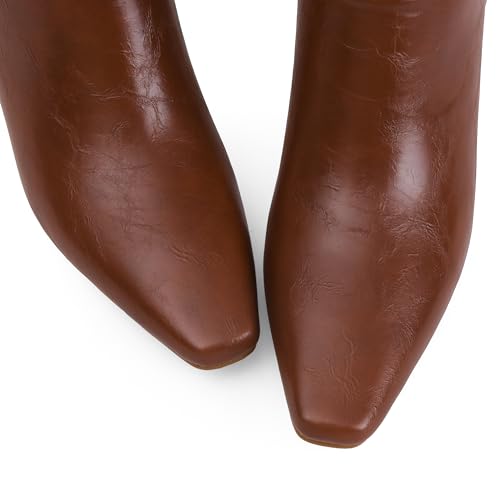 Knee High Boots for Women Square Toe and 2 IN Block Low Heel Boots Womens Fashion Long Boots3