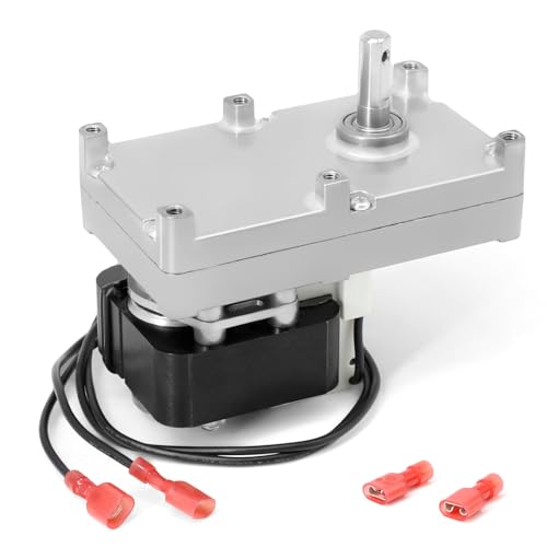 80488 Auger Motor for Vogelzang VG5790 VG5770, US Stove 5500, 5500M, American Harvest 6039 6041, King KP130, 5502M Pellet Stoves, 1 RPM Counter Clockwise Agitator Motor w/Hole Replacement Parts