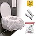 Disposable Toilet Seat Cover for Potty Training Toddler Kids and Adults. 20 Individually Wrapped Waterproof Portable Shields of Travel Toilet Seat Covers. XL Size Panda Design Liners with Sticky Pads