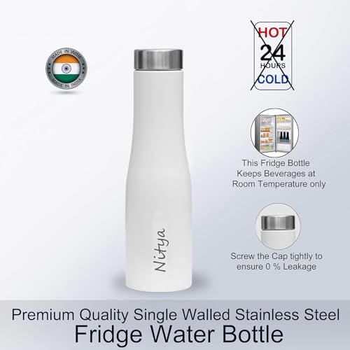 Image of customized water bottle | personalized water bottle | gifts for HIM /HER | water bottles for school | gift for employees | Pack of 1 | Corporate Gifts Black- 1000 ml (Flora White 1000ml)