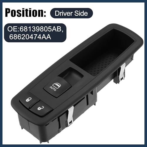 Interrupteur lève-vitre Dodge Grand Caravan 2012-2020 | Commande passager 68298088AA - 3