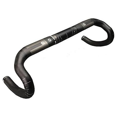 TOSEEK Ultra Light MATT Carbon Fiber UD Pattern Handlebar 31.8mm For Road Bike (400mm) Cover