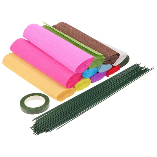 Kit de création de bouquets printaniers en papier crépon pour sublimer vos loisirs créatifs