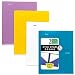 Five Star 2 Pocket Folders with Prong Fasteners, Folders with Pockets, Fits 3 Ring Binder, Plastic, Teal, White, Purple, Lime, 4 Pack (38136)