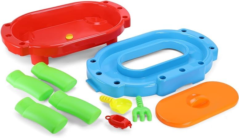 Knick Knack My First Sand and Water Table Plus Accessories, Outdoors and and Water Table Toy Toddler Activity for Kids Age 12 Months to 3 Years (Multicolor) 1
