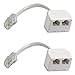 Produktbild World of Data  Set von 2 kaskadieren Netzwerkkabel RJ45, 1 Stecker, 2 Buchsen, ISDN, Internet, Ethernet, LAN, sind erforderlich 2 Geräte für Teilen eine Netzwerk Ethernet