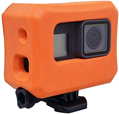 Floaty for GoPro Hero 7, Hero 6, Hero 5 Cameras, Orange Floating Case for GoPro Floater Accessories with Screw Use for Water Sports Swimming Diving