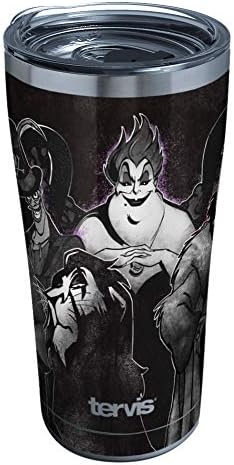 Tervis Stainless Steel Triple Walled Disney Villains Insulated Tumbler Cup Keeps Drinks Cold & Hot, 20oz, Group