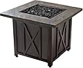 Endless Summer 30,000 BTU Propane Fire Pit Table with Black Fire Glass