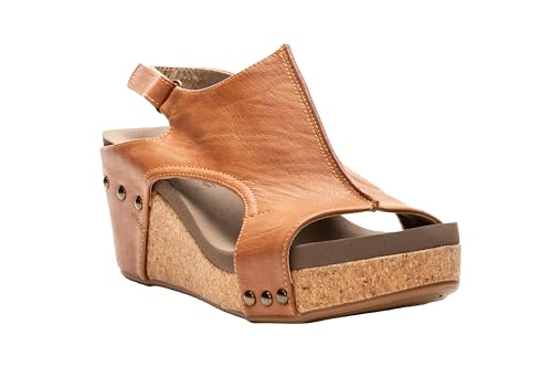Image of Corkys Footwear Womens Carley Wedges, Featuring Corkys EVA Foam Cushioned Insoles, A 2.5 Inch Heel, Lightweight For All Day Wear, And Hook And Loop Closure