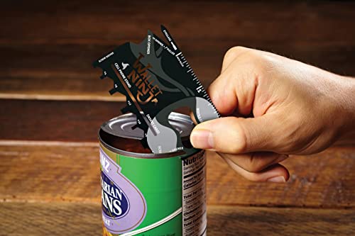 Wallet Ninja Multitool Card – 18 In 1 Credit Card Size Multi-Tool For Quick Repairs, Edc Survival Gear, Bottle Opener, Camping – Cool Gadget And Stocking Stuffer – Black (3) #TOP3