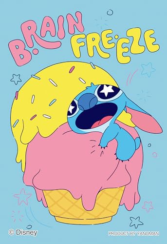 やのまん(Yanoman) 【日本製】 70ピース ジグソーパズル コパン フードラッシュ/スティッチ（アイスクリーム） (5.9x8.6cm) 70-50 ディズニー 持ち運べるジグソーパズル スリーブ(1枚)付き ピース請求用紙付き