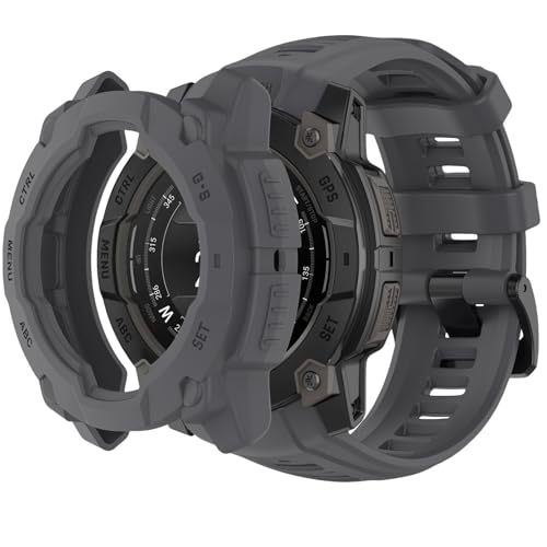 QHBAMD VR[ rvoh Garmin Instinct 3 AMOLED 45mm/50mmΉ یPCP[Xt - X|[c h ʋC ߉\ȃXgbv jp (Ot@CgO[A50mm)