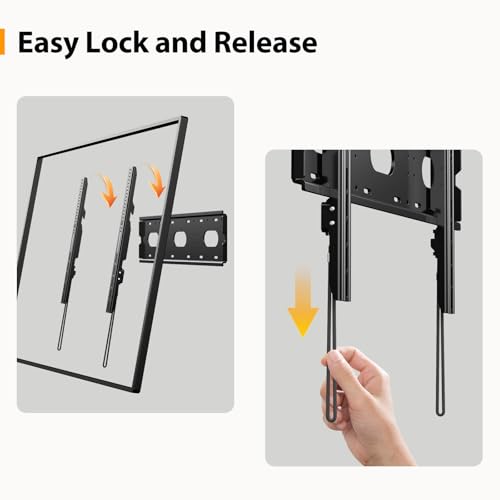 GLWIXY Ultra Slim Large Low Profile Heavy Duty Fixed TV Wall Mount for 42-90" 4K TVs & Monitors by GLWIXY - Used condition - Image 8