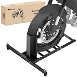 Nilight Adjustable Motorcycle Wheel Chock Stand Heavy Duty 1800lb Capacity Front Tire Stand Chocks for Trailer and Truck Fit for Most Motorcycles Tire Size 15"-22" Wheels