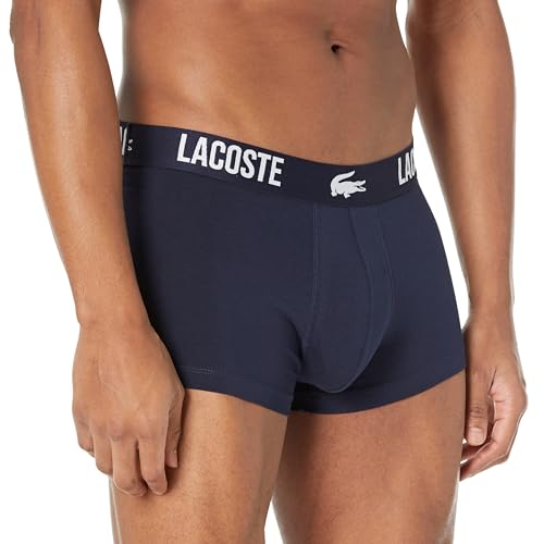 Lacoste Men's Cotton Stretch Lacoste Croc Trunks, 3-Pack2