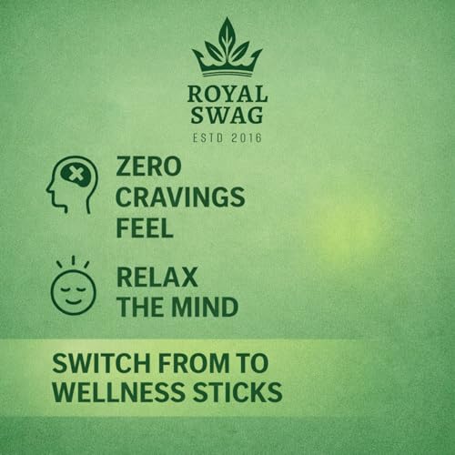 Image of ROYAL SWAG Paan And Mint Flavour Wellness Sticks 10 Sticks Each Pack of 2 Boxes Ayurvedic Herbal Blend Wellness Sticks