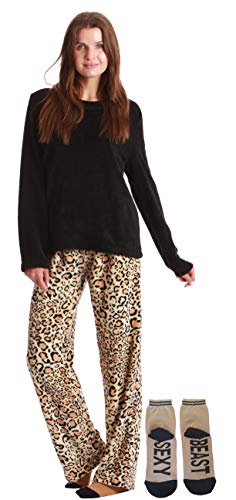 Just Love Womens Plush Pajama Pants Set with Socks 6808-10114-XL