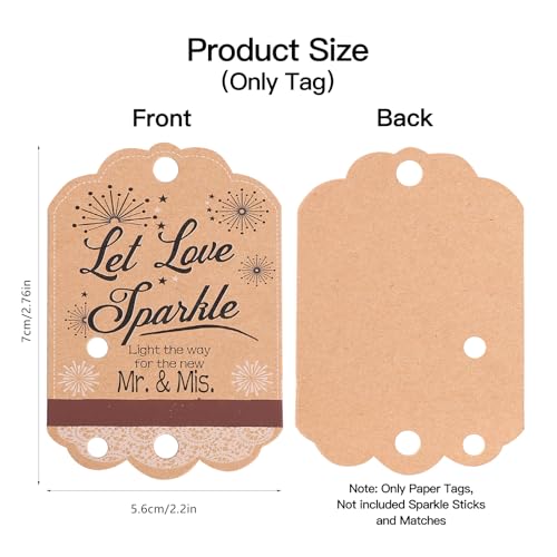 Lembranças de casamento para convidados a granel 100 peças etiquetas brilhantes de renda branca rúst