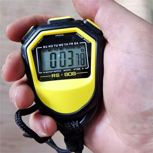 Digital Sport, Portable Waterproof Timer, Coaching Device with Precise Tracking, Outdoor Accessory with Sturdy Details, Running Tool, Versatile Equipment for Soccer Cycling Swimming Practice - Thumbnail 7