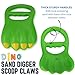 Liberty Imports 13 PCS Beach Sand Toys, Dinosaur Claw Hand Scoop Play Set with Bucket, Shovel Tools, Animal and Castle Sand Molds - Beach Sandbox Toys for Toddlers & Kids