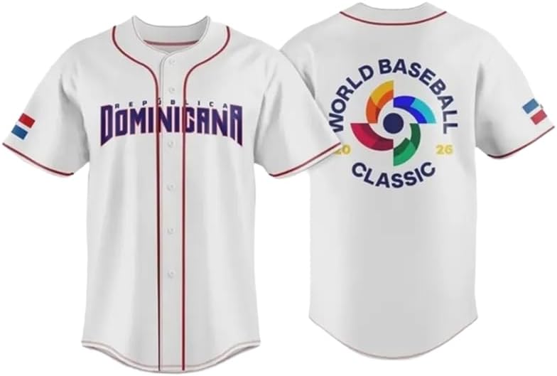 Dominican Republic Team 2026 World Baseball Classic Jersey, World Cup 2026 Shirt, Jersey for Fans