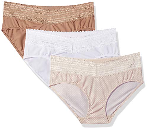 Image of Warner's womens No Pinching No Problems Dig-free Comfort Waist With Lace Cotton Hi-cut Rt2091p