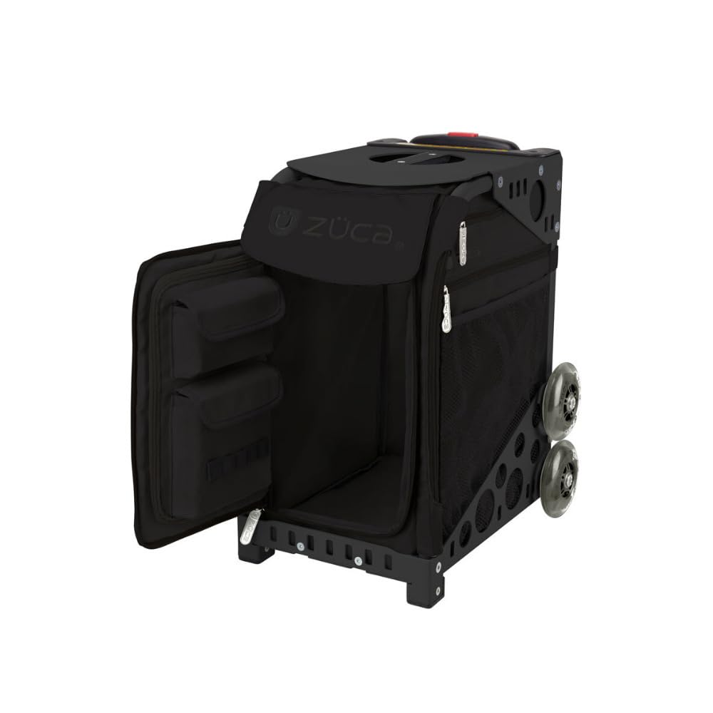 ZUCA Sport Stealth Sport Insert Bag and Black Frame with Flashing Wheels