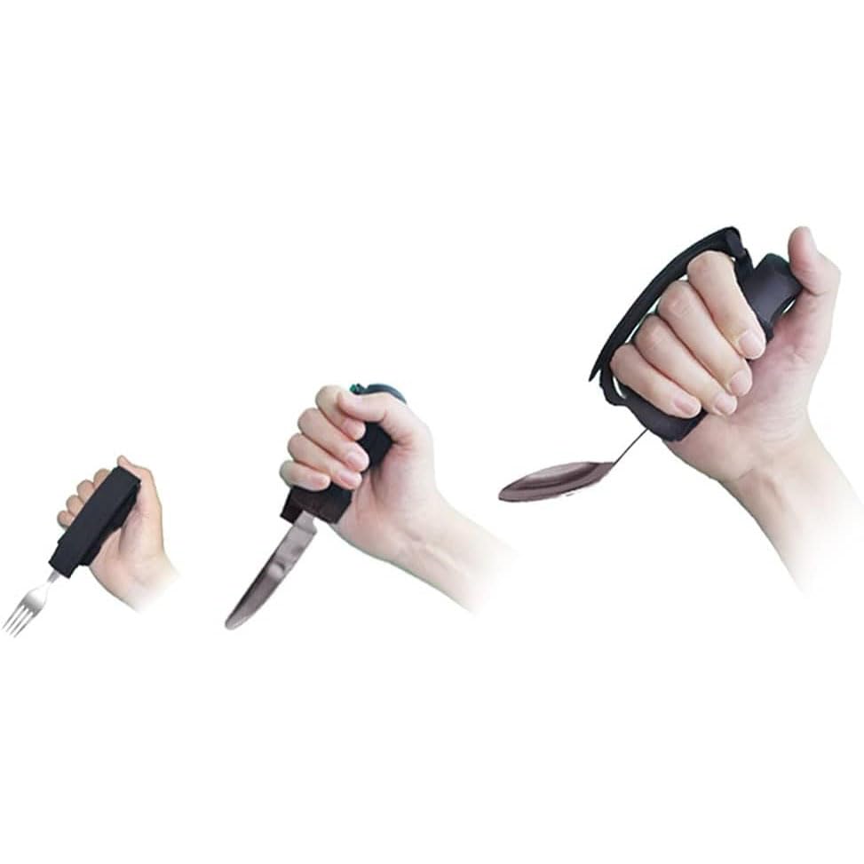 Juegos de cubiertos Ayudas para discapacitados Cubiertos para comer, discapacitados para personas mayores Vajillas antivibración para ayuda para comer, para el accidente cerebrovascular de la artritis