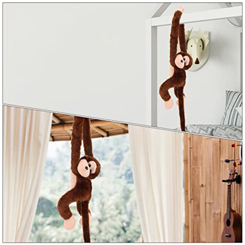 Kisangel 2 Pçs Brinquedo De Macaco De Pelúcia Pendurado Bicho De Pelúcia Brinquedo De Macaco De Braç