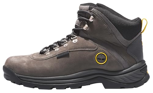 Timberland Bota de caminhada masculina impermeável com borda branca, Castle Grey-2024 Novo, 45