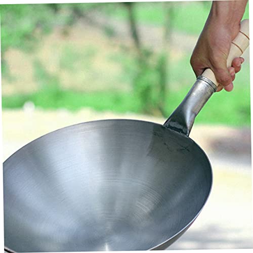 Wok de cocina KICHOUSE 1 unidad con mango gris miniatura 3