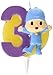 Produktbild Unbekannt Pocoyo Kerze, Nr. 3 (Verbetena 016000393)