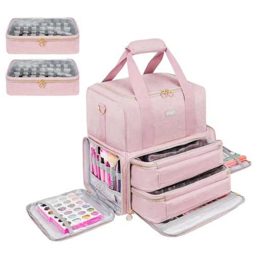 Nail Polish Organizer Holds 80 Bottles and a Nail Lamp,Nail