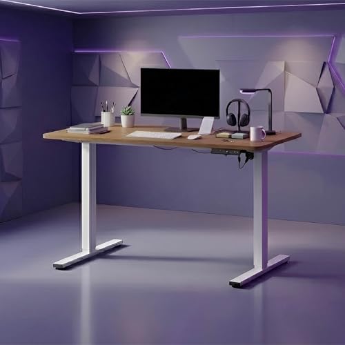 Image of Wakefit Study Table | 5 Yr Warranty | Standing desk, Computer Table for Home Pc, Electric Height adjustable, Digital Display & 4 Memory Presets, Free Installation, Modern Ergonomic Wobble-Free - Notiq