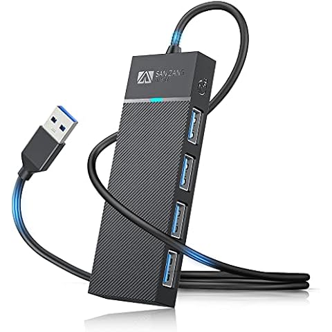 4-Port USB Hub 3.0 mit 50cm Kabel Cover