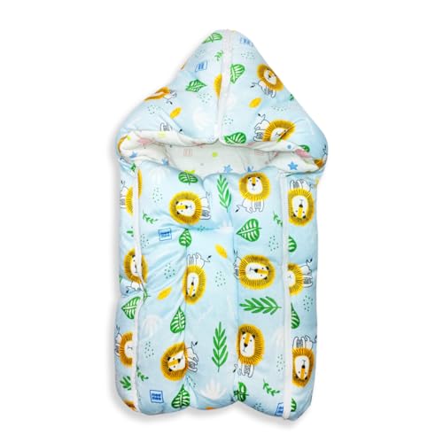 Image of Mee Mee 3 in 1 Baby Carry Nest Sleeping Bag & Mattress (Blue)