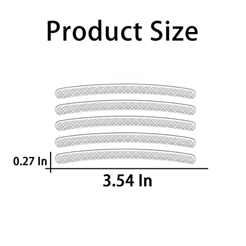 Image of 20PCS Reflective Car Wheel Decorative Stripe Stickers, Night Safety Warning Tape Sticker, Anti-Scratch Tire Rims Sticker, Auto Decals Exterior Fluorescent Accessories for Motocycle Bike (White)