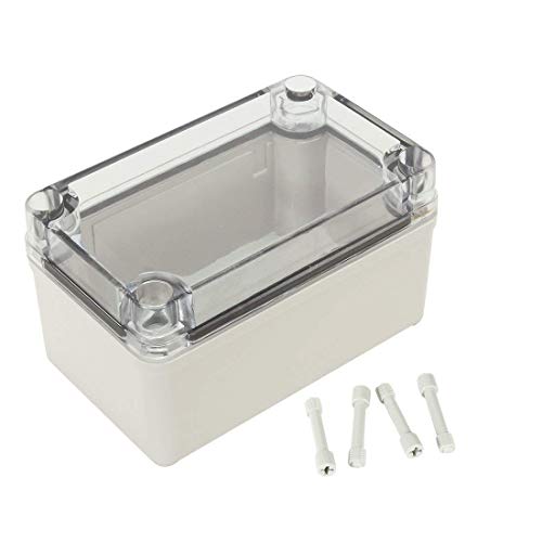 PENCK 130 x 80 x 70mm Enclosure Outdoor ABS Junction Box w PC Transparent Cover Waterproof Project Case (5.1 x 3.2 x 2.8 inches)