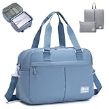 Plusieurs Styles de Transport : dispose de deux poignées sur le dessus, d'une bandoulière réglable amovible et d'une sangle de chariot à l'arrière pour transporter le sac à la main, sur vos épaules, ou monter le sac sur la poignée extensible du chariot. Très pratique à transporter pour 2-3 jours d'entraînement. Fabriqué à partir de matériaux en nylon lisses et durables, imperméables et résistants aux déchirures.