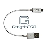 GadgetsPRO Micro USB Cable for all Android devices, White, Short 0.2m/8.5in (Single Pack)