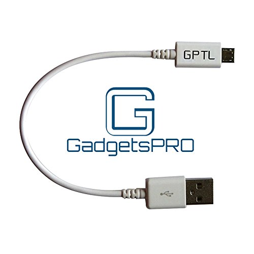 GadgetsPRO Micro USB Cable for All Android Devices, White, Short 0.2m/8.5in (Single Pack)