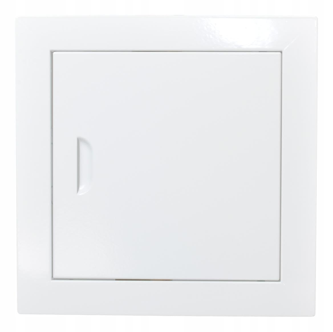 SYSTERM Puerta de inspección de acero para inspección y cobertura, cierre magnético, color blanco, tamaño a elegir (1, blanco, 30 x 50)