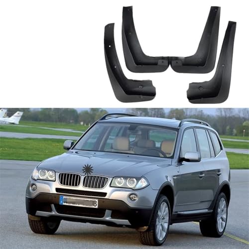 Kit bavettes auto pour X3 E83 2007 accessoire garde-boue noir 4P