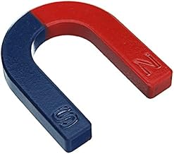 EsportsMJJ U En Forme De Fer À Cheval Aimant Rouge Bleu Peint Pôle Physique Expérience Enseignement 60Mm